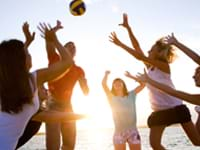 Beachfun strandfeest arrangement op het strand van Scheveningen